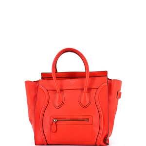Celine Luggage Bag Grainy Leather Mini #222577C13B